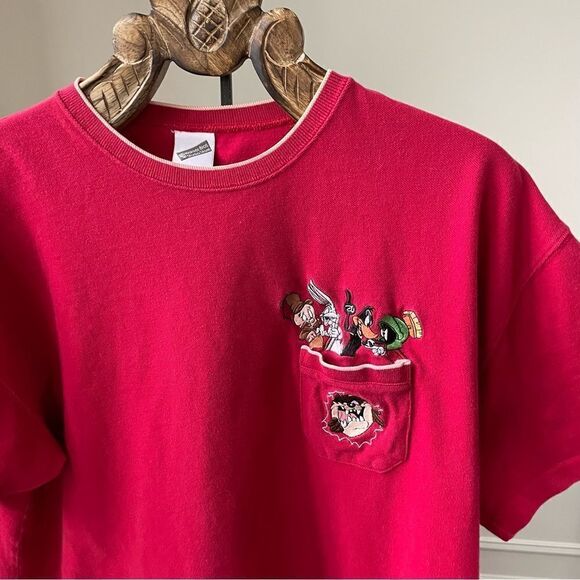 Vintage 90s Warner Bros Bugs Bunny, Elmer Fudd, Daffy Duck Taz Marvin Martian XL - Picture 1 of 6